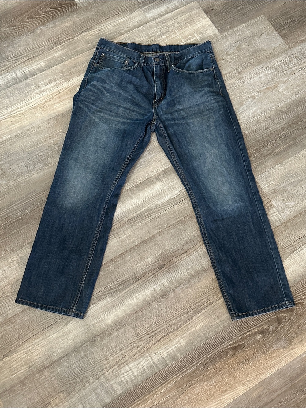 Levi's Men's Indigo Blue Straight Jeans